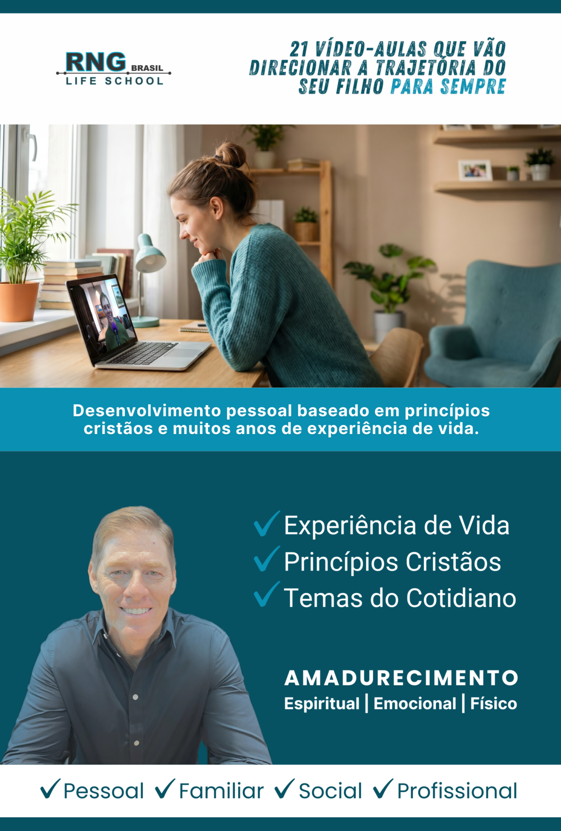 Logo RNG Brasil Life School - Curso de Desenvolvimento Pessoal para Jovens Cristãos